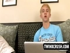 Two horny twinks getting their asshole toyed