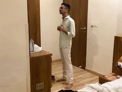 Hot Indian boy having fun in Hotel room