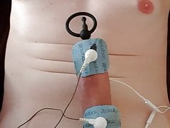 young gay double sounding and multiple estim electro cumshot