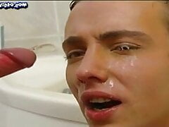 Hot boyfriends in bathroom ass lick blowjob bb sex handjobs
