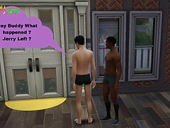 Kevin & Jerry Episode 01 - Hot Black Man Fuck White Skinny boy,Rough Sex - WickedWhims
