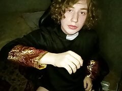 POV: Curly cute gay priest dominates you and then masturbates you and offers to eat your cum afterwards