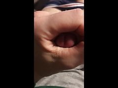 Young boy wank and cum in slip