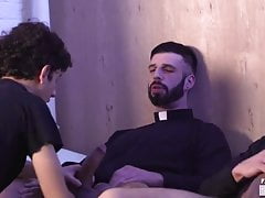 Boy from a Catholic school fucked by perverted priests