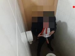 Elegantly Security Big Dick Piss And Cum in Toilet