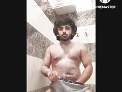 Desi gay teen boy bathing in public bathroom big cock and ass